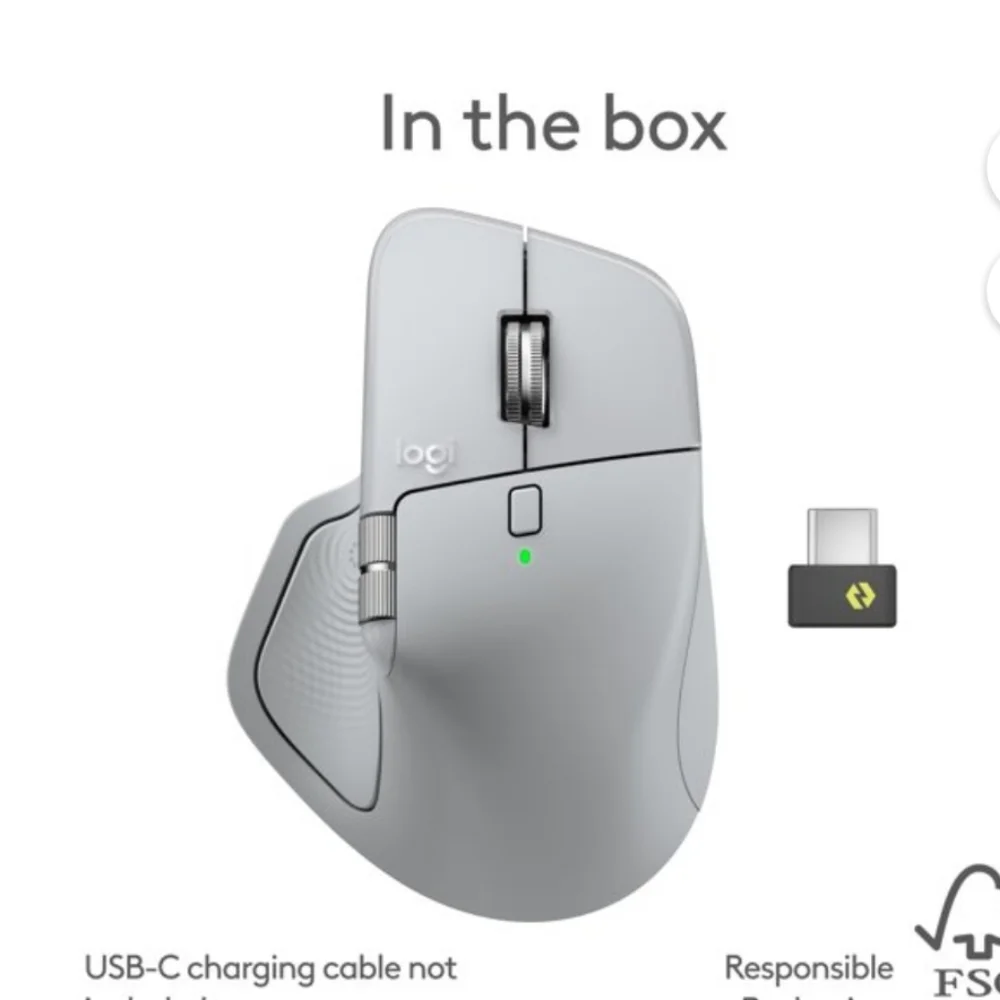 Logitech MX Master 4 Wireless Mouse - Pale Gray
